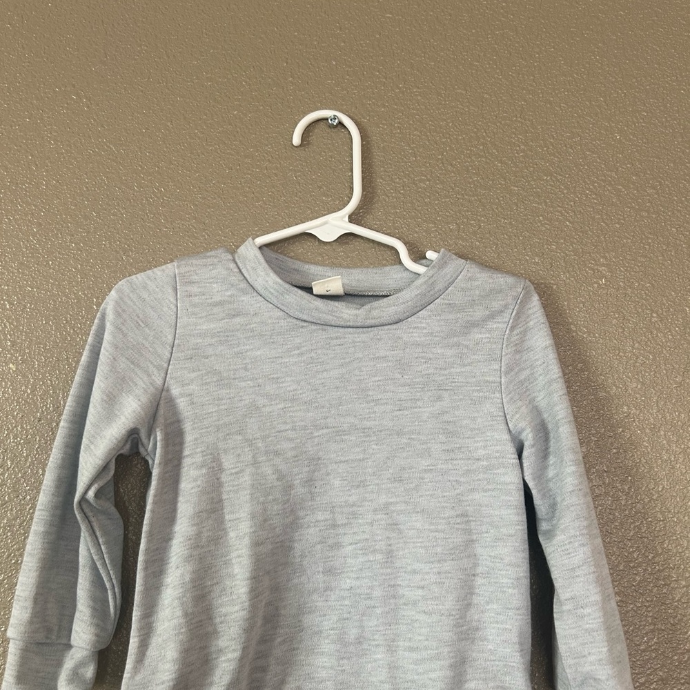 Light Gray Long Sleeve Top